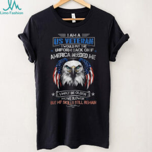 US Veteran Skills Still Remain Patriotic Eagle T Shirt Would Put Uniform Back On