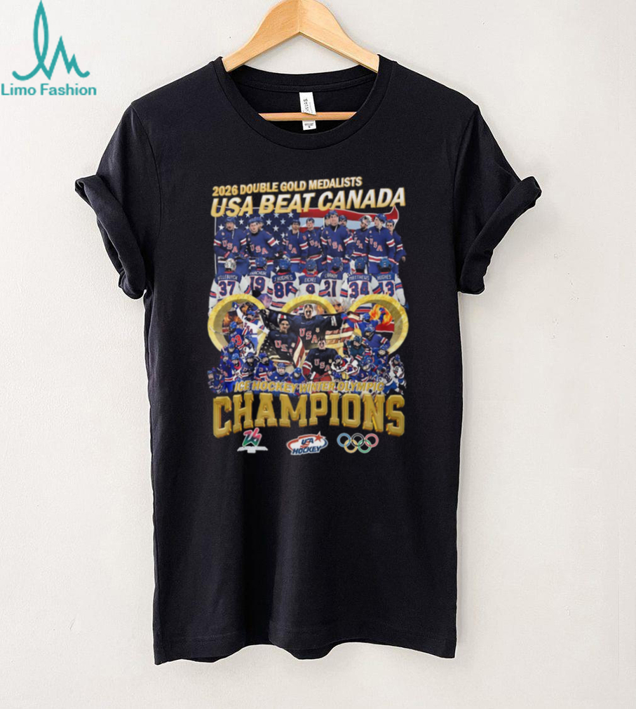 USA Beat Canada 2026 Winter Olympic Hockey Champions T Shirt USA Beat Canada 2026 Winter Olympic Hockey Champions T Shirt