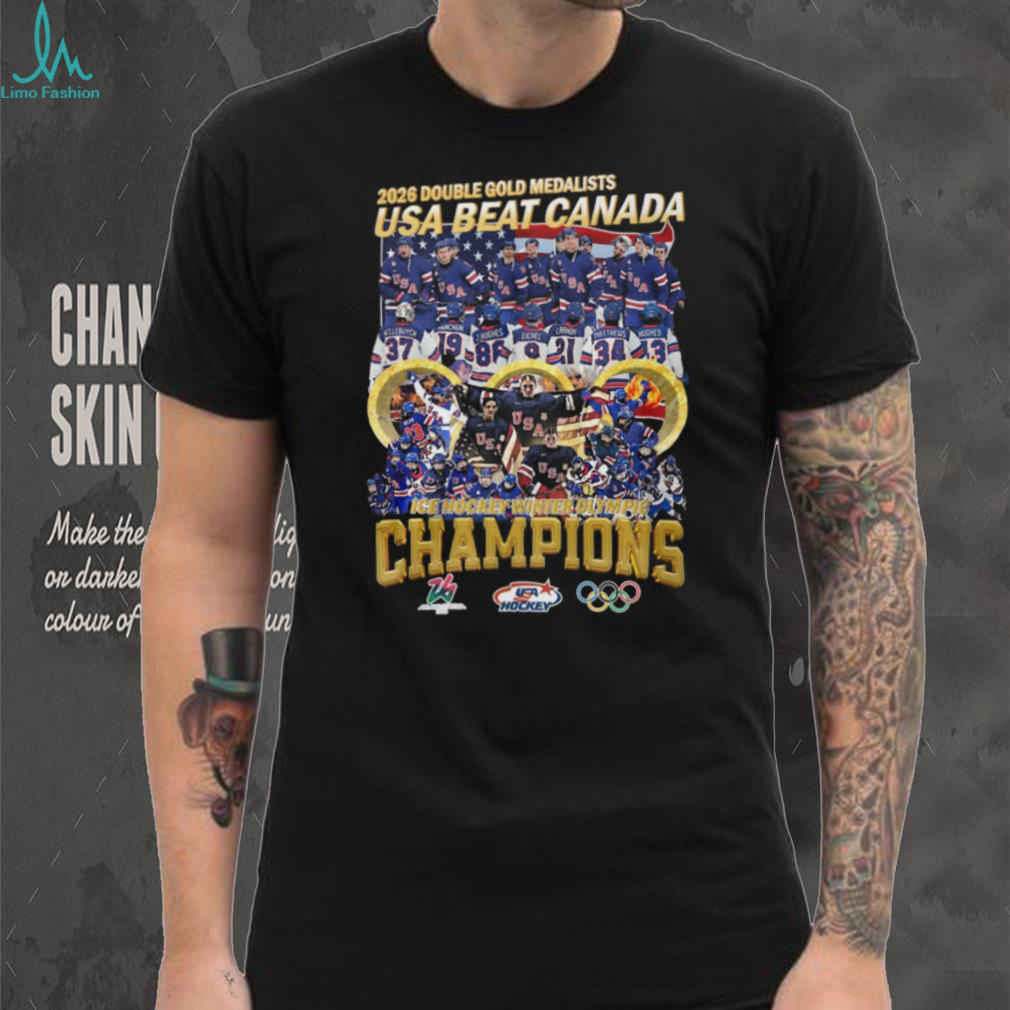 USA Beat Canada 2026 Winter Olympic Hockey Champions T Shirt USA Beat Canada 2026 Winter Olympic Hockey Champions T Shirt