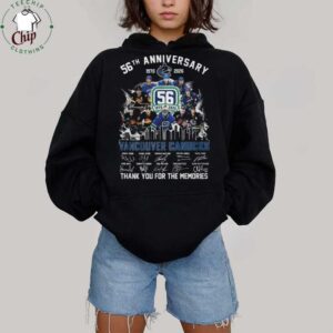 Vancouver Canucks 56th Anniversary (1970 2026) Signature Memories T Shirt