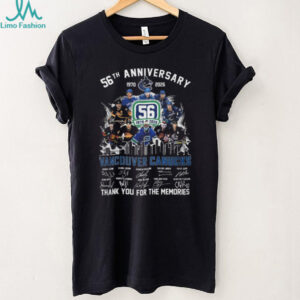 Vancouver Canucks 56th Anniversary (1970 2026) Signature Memories T Shirt