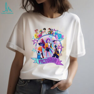 Victoria K Pop Anime Girl Band Vibrant Colorful T Shirt