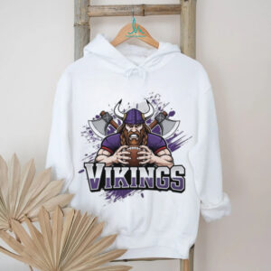 Vikings Football Warrior with Axes Graphic Tee