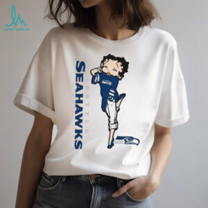 Vintage Betty Boop Style Seattle Seahawks Pinup Fan Sticker
