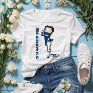 Vintage Betty Boop Style Seattle Seahawks Pinup Fan Sticker