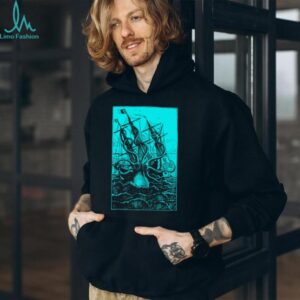 Vintage Kraken Attack Maritime Illustration T Shirt