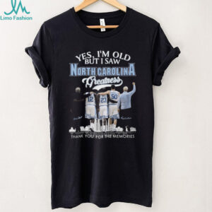 Vintage North Carolina Basketball Greatness Memories T Shirt