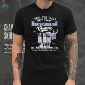 Vintage North Carolina Basketball Greatness Memories T Shirt