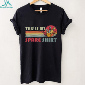 Vintage Retro This Is My Spare Shirt Bowling Sunset Graphic Tee