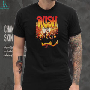Vintage Rush Band Photo T Shirt Classic Rock Trio Graphic Tee