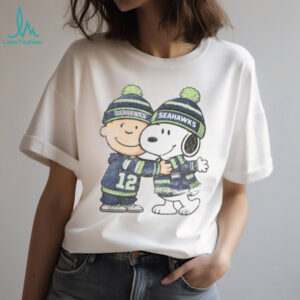 Vintage Seattle Seahawks Charlie Brown and Snoopy #12 Fan T Shirt