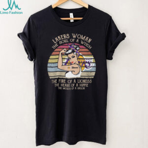 Vintage Soul of a Witch Lakers Woman Fire of a Lioness Graphic Tee
