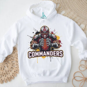 Washington Commanders Action Player Splatter Art T Shirt Washington Commanders Action Player Splatter Art T Shirt