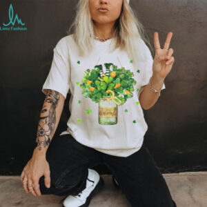 Welcome Lucky Mason Jar Shamrock Bouquet St. Paddy’s Day Art T Shirt Welcome Lucky Mason Jar Shamrock Bouquet St. Paddy’s Day Art T Shirt