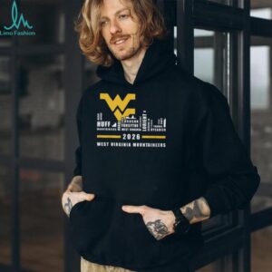 West Virginia Mountaineers 2026 Team Player Names Skyline T Shirt