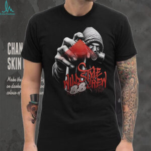 Wild Style Crew 88 Graffiti Artist Mask and Spray Can Streetwear Tee