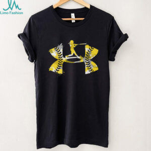 Women's Softball Batter Yellow Stitch Graphic Tee