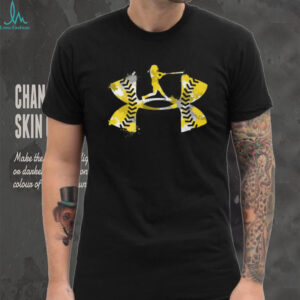 Women's Softball Batter Yellow Stitch Graphic Tee