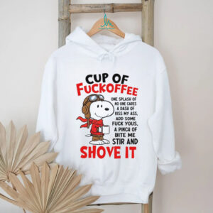 Snoopy Aviator “Cup of Fuckoffee” Sarcastic Morning Coffee T Shirt
