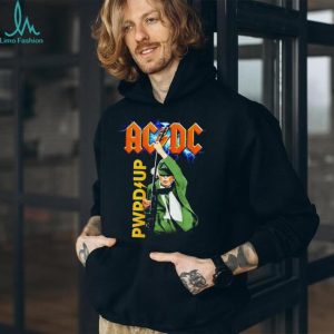 ACDC PWR UP Angus Young Schoolboy Green Suit Graphic T Shirt ACDC PWR UP Angus Young Schoolboy Green Suit Graphic T Shirt