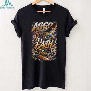 AGGO U Faith Spiritual Unity Sports Collage Christian T Shirt