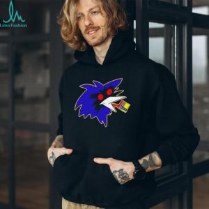 Abstract Blue Crow Bird Mascot Graphic Streetwear T Shirt