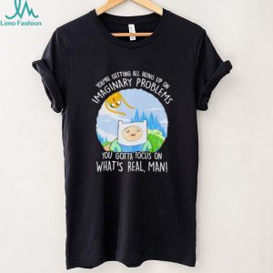 Adventure Time Finn & Jake “Imaginary Problems” Quote T Shirt Adventure Time Finn & Jake “Imaginary Problems” Quote T Shirt