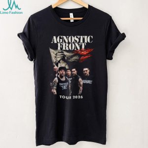 Agnostic Front Tour 2026 Band Photo Black T Shirt