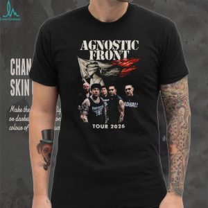 Agnostic Front Tour 2026 Band Photo Black T Shirt