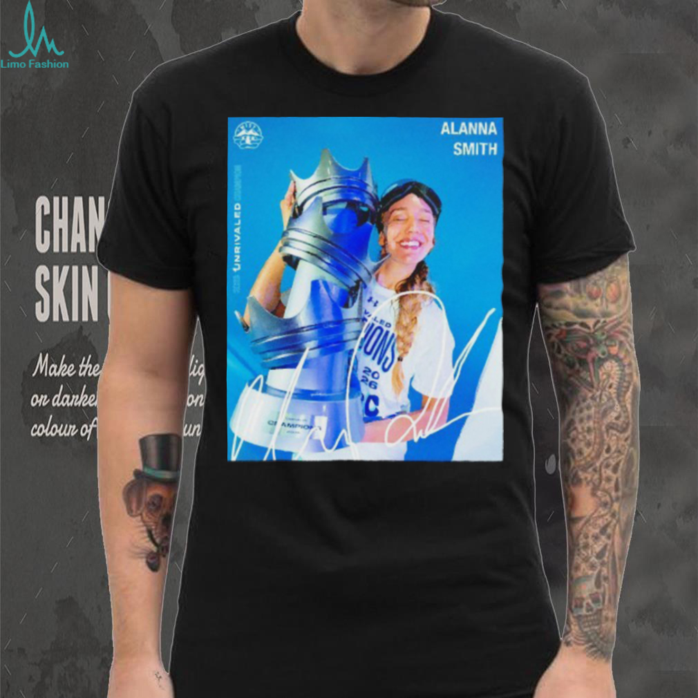 Alanna Smith Mist Unrivaled Basketball Champion Photo T Shirt Alanna Smith Mist Unrivaled Basketball Champion Photo T Shirt