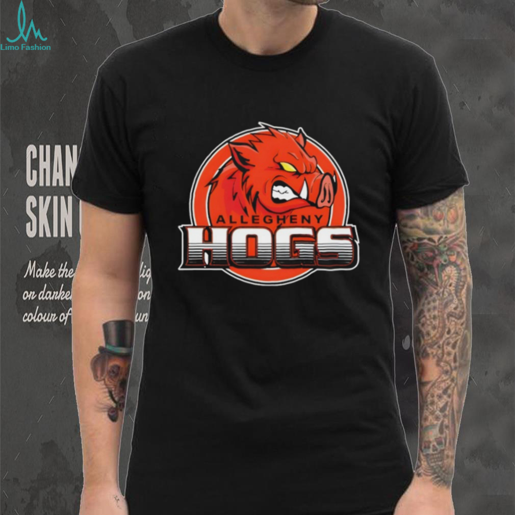 Allegheny Hogs Mascot Logo Sports Team Graphic T Shirt Allegheny Hogs Mascot Logo Sports Team Graphic T Shirt