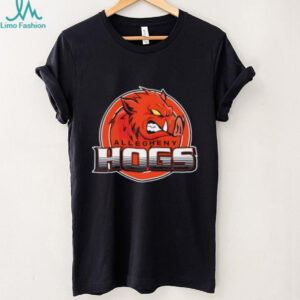 Allegheny Hogs Mascot Logo Sports Team Graphic T Shirt
