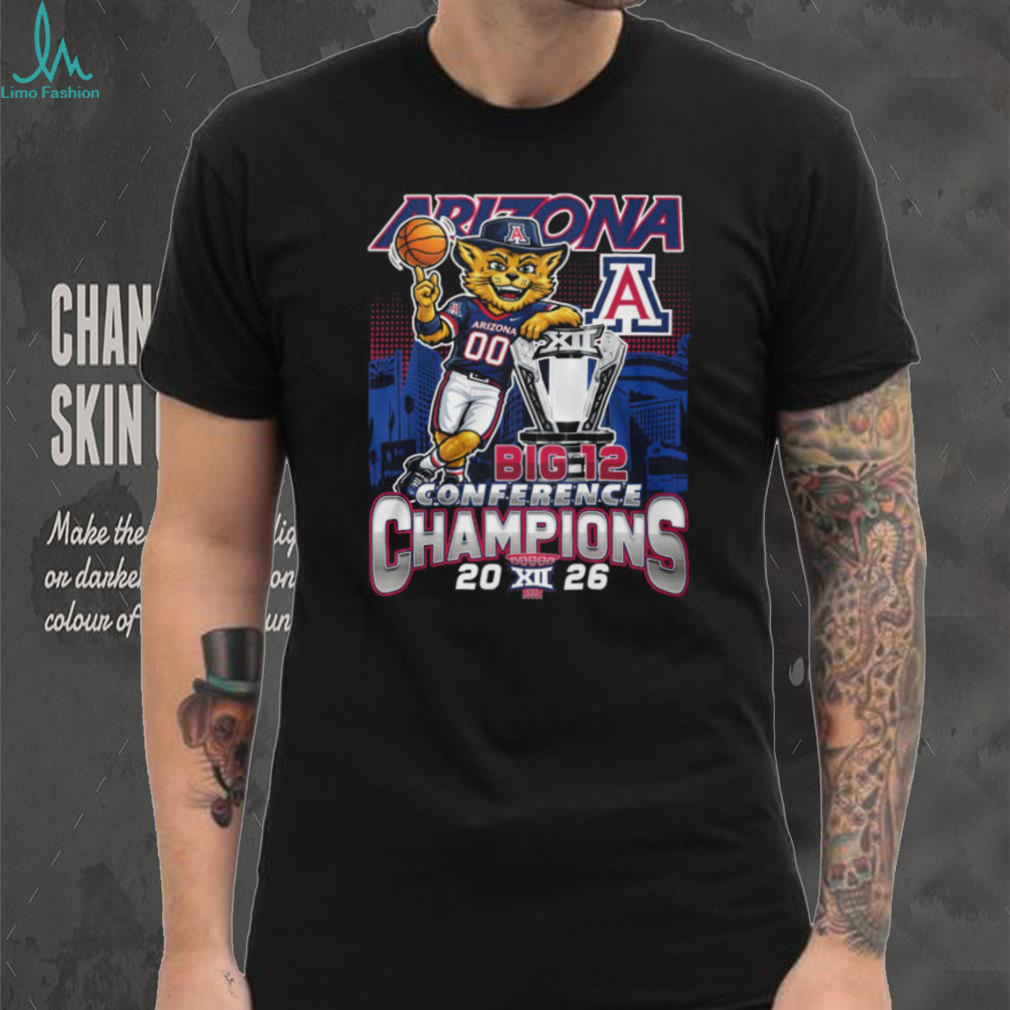 Arizona Wildcats Big 12 Conference Champions 2026 Basketball T shirt Arizona Wildcats Big 12 Conference Champions 2026 Basketball T shirt