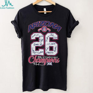 Arizona Wildcats Big 12 Conference Champions 2026 Signature T Shirt