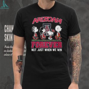 Arizona Wildcats Snoopy Peanuts Forever Not Just When We Win T Shirt