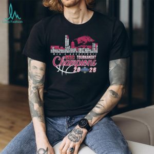 Arkansas Razorbacks 2026 SEC Tournament Champions Men's Basketball T Shirt