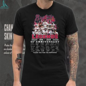 Atlanta Braves 60th Anniversary 1966 2026 Legends Signatures T Shirt