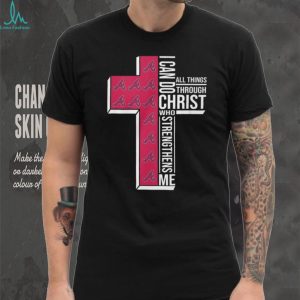 Atlanta Braves Christian Cross T Shirt Philippians 4 13 Bible Verse