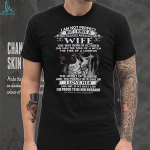 Awesome Wife Born In October Witch Soul Lioness Fire T Shirt