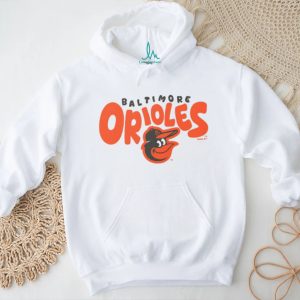 Baltimore Orioles Heather Oatmeal Cartoon Logo Pullover T shirt