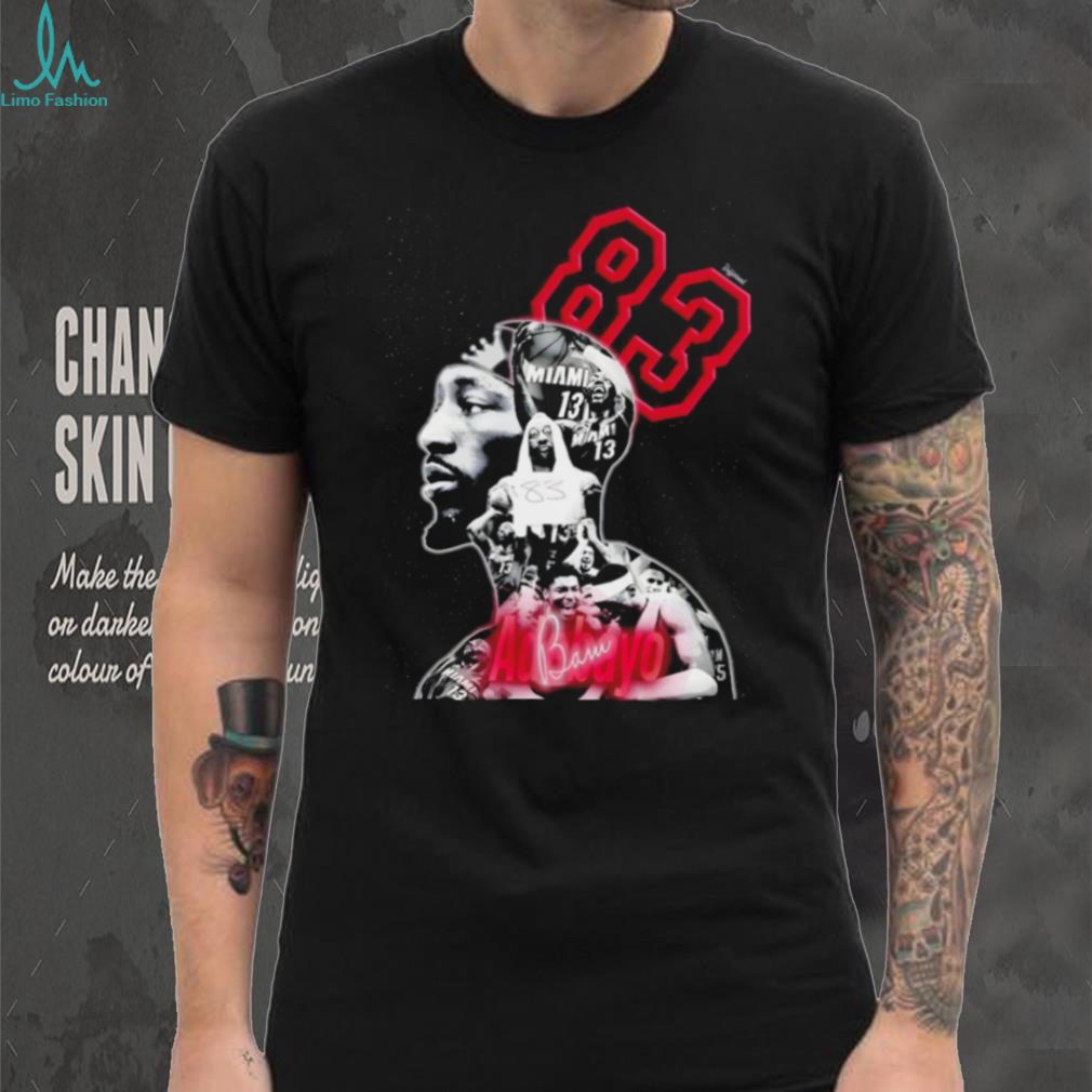 Bam Adebayo Miami Basketball 83 Points Graphic Profile T Shirt Bam Adebayo Miami Basketball 83 Points Graphic Profile T Shirt