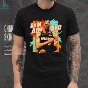 Bam Adebayo Miami Basketball Floral Paradise Graphic T shirt