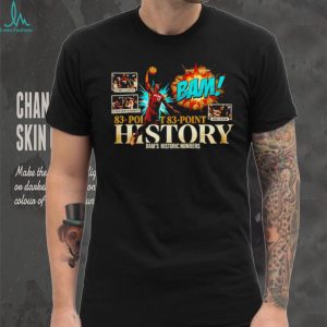 Bam Adebayo Miami Heat 83 Point History Graphic T Shirt