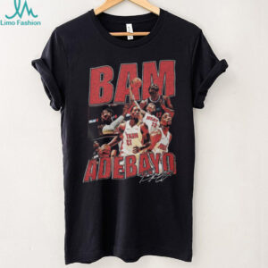 Bam Adebayo Miami Heat Retro 90s Vintage Style Basketball T Shirt