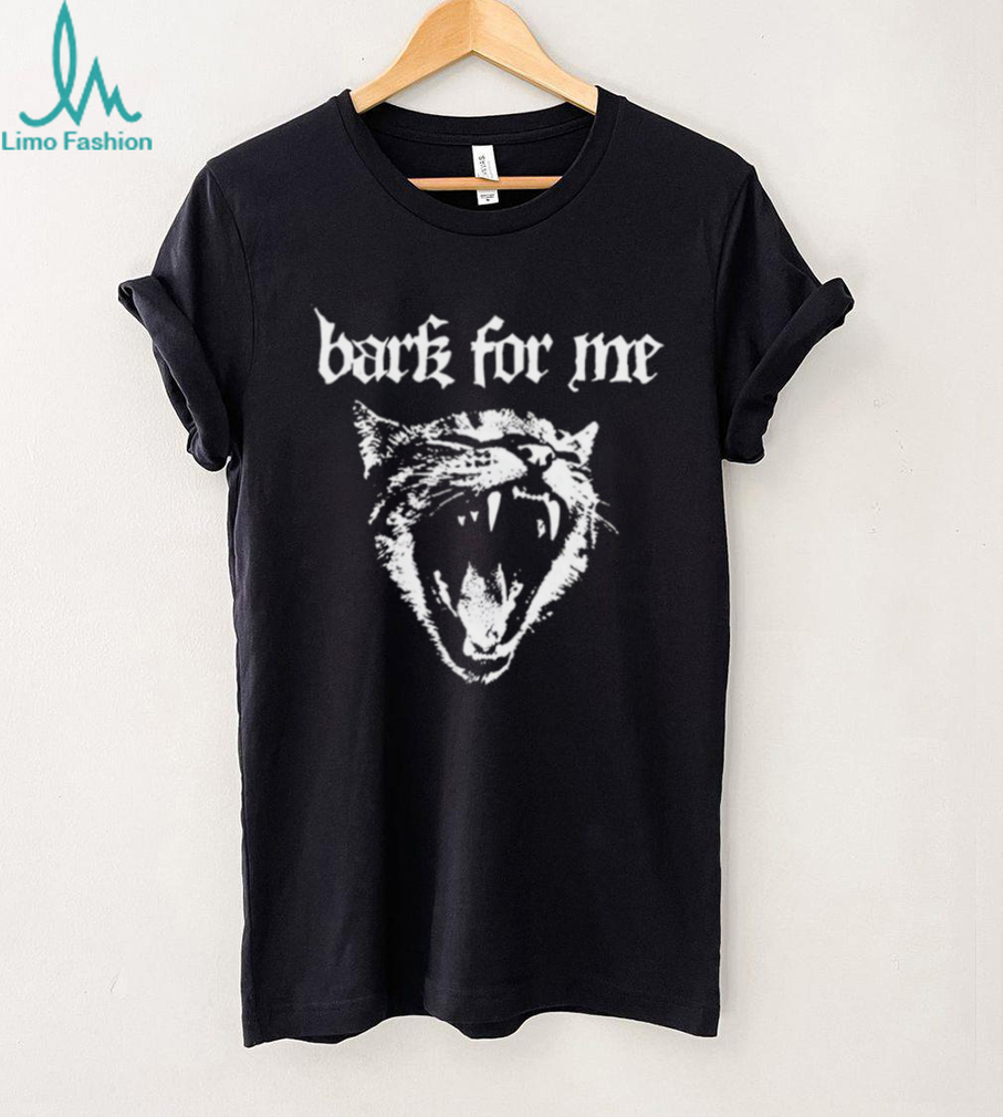 Bark For Me Heavy Metal Style Cat Yawning Graphic T Shirt Bark For Me Heavy Metal Style Cat Yawning Graphic T Shirt