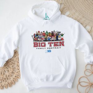 Big Ten Family Portrait All Mascots Conference Graphic T Shirt