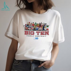 Big Ten Family Portrait All Mascots Conference Graphic T Shirt