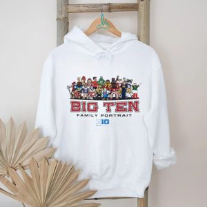 Big Ten Family Portrait All Mascots Conference Graphic T Shirt