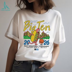 Big Ten Men's Basketball Tournament 2026 Chicago Hot Dog T Shirt