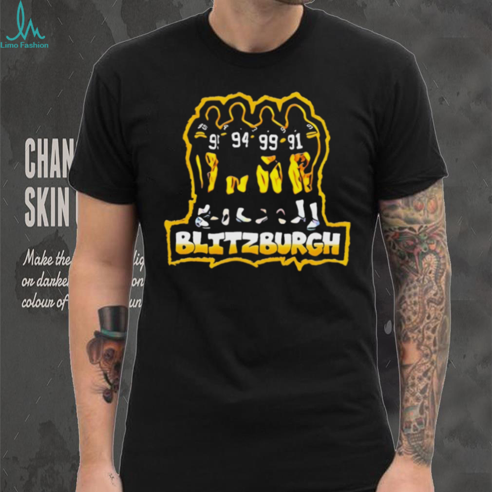 Blitzburgh Pittsburgh Football Defense Yellow & Black Sports T Shirt Blitzburgh Pittsburgh Football Defense Yellow & Black Sports T Shirt